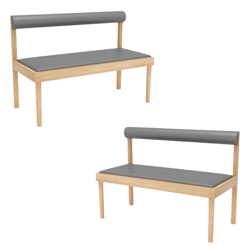 Banc rembourré en similicuir Simple Fashion Cafe