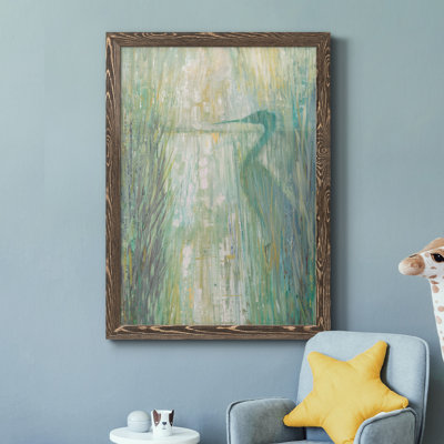 Morning Egret II - peinture sur toile encadrée