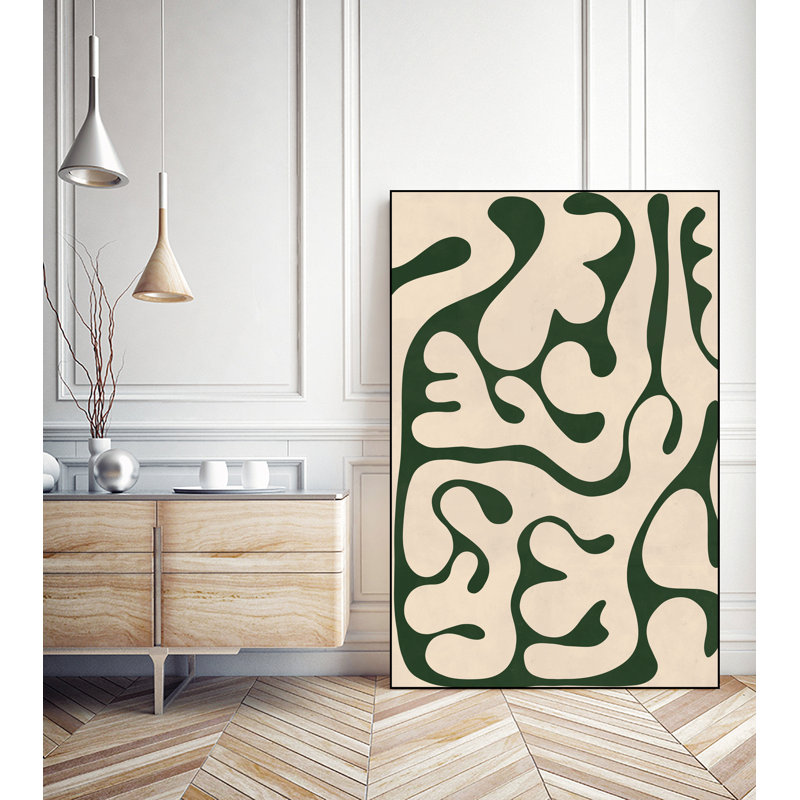 Abstract Shape ' Framed Canvas