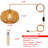 Rope Pendant Light With Plug-In Wires