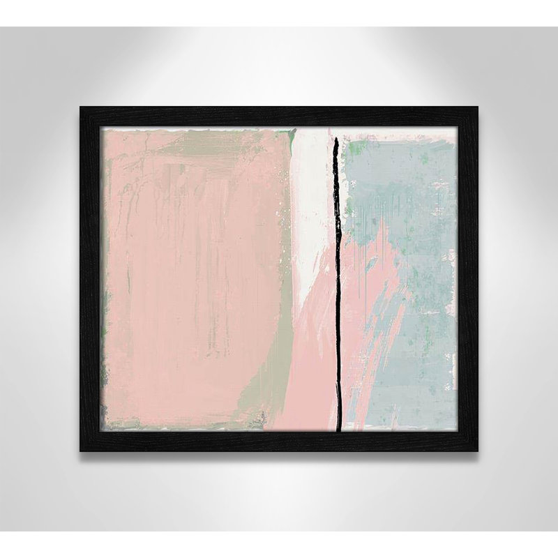 Pastel Opulance Print by Casa Fine Arts, Cadre mince noir, Pas de tapis, H 13 po x l 15 po x P 0,75 po