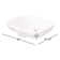 D-Code Ceramic Oval Undermount Bathroom Sink with Overflow