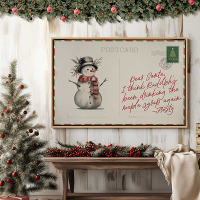 Frosty’s Little Secret Canvas Art Print