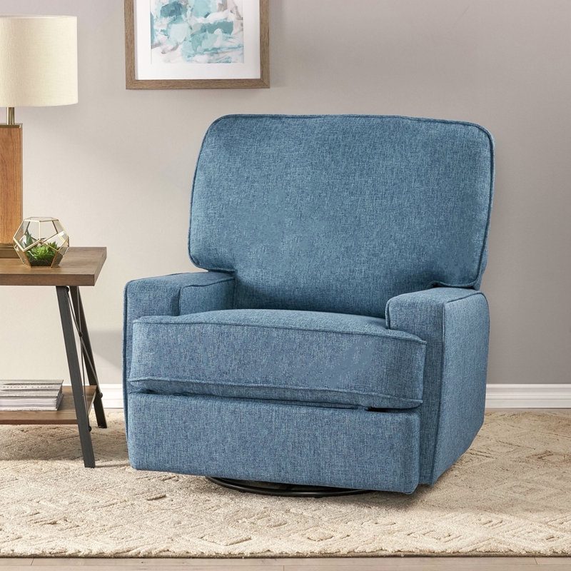 36" Wide Manual Standard Recliner, Navy