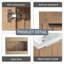 Meuble-lavabo simple avec plateau en résine Walthourville-556360428