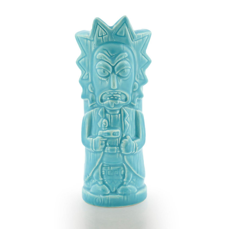 Tasse Geeki Tikis Rick & Morty Rick | Tasse en céramique de style tiki | Peut contenir 15 onces