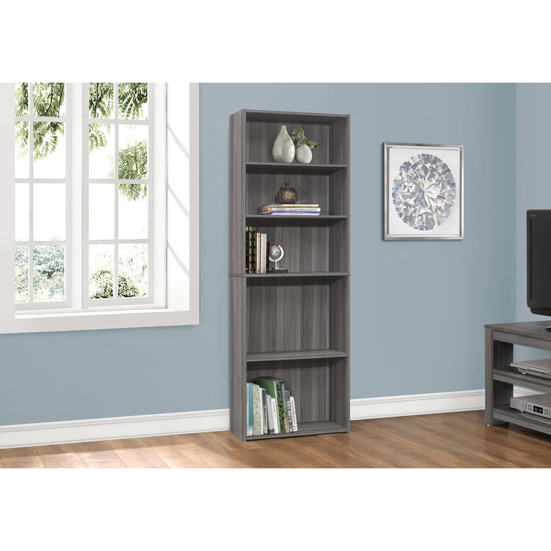 Bibliothèque, bibliothèque, bureau, chambre à coucher, stratifié, transitionnel, Gris
