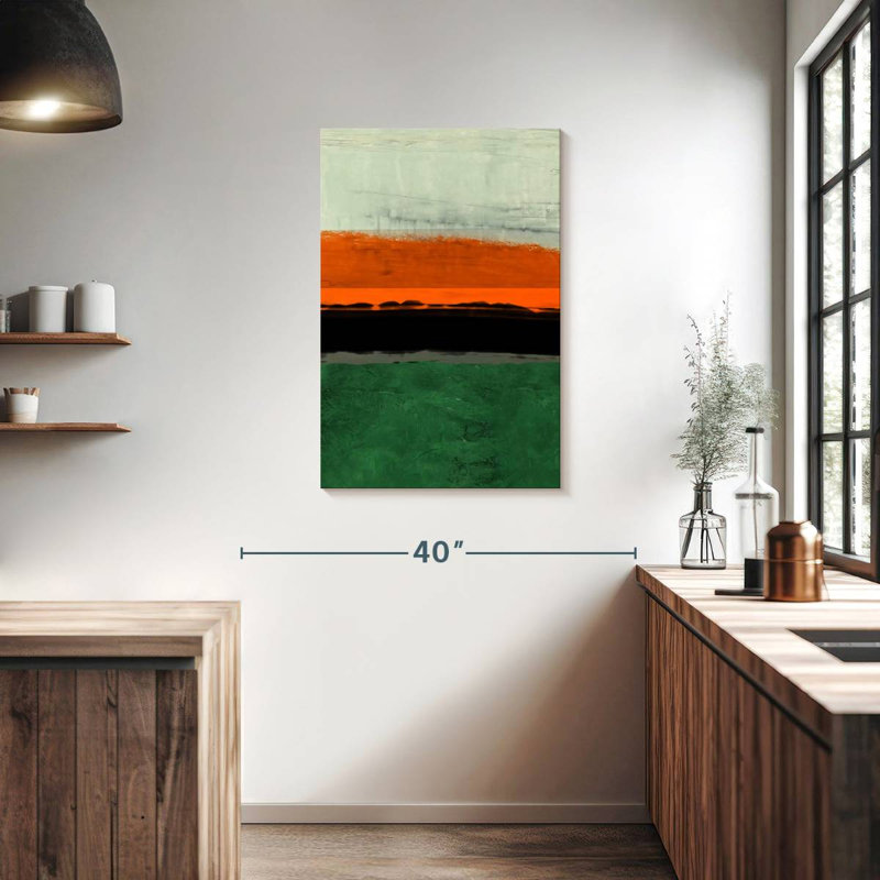 Avery Abstract Stripe Theme Orange, 36" H x 24" W
