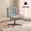 HOMCOM Linen Criss Cross Chair-1396566506