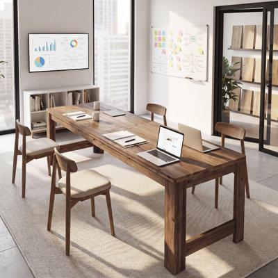 Wood Conference Table, Farmhouse Modular Meeting Table