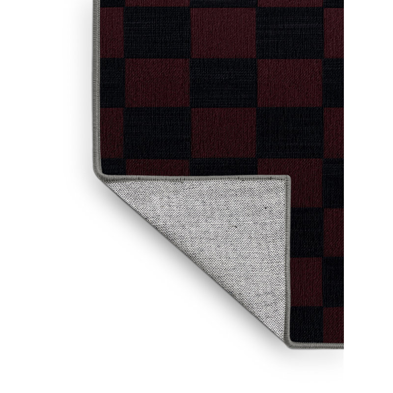 Tapis mauve lavable à la machine, Rectangle 6 pi x 9 pi