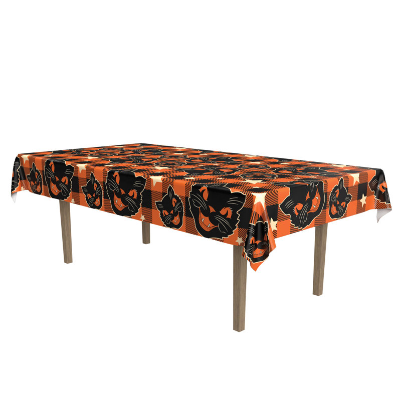 Nappe rétro en tissu d'Halloween