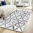 Geometric Pattern Area Rug, Modern Soft Plush, Stain Resistant Non-Slip Machine Washable Shag, Indoor Floor Mat for Living Room, Bedroom, Entryway, Home Office and Dining Spaces-129764663