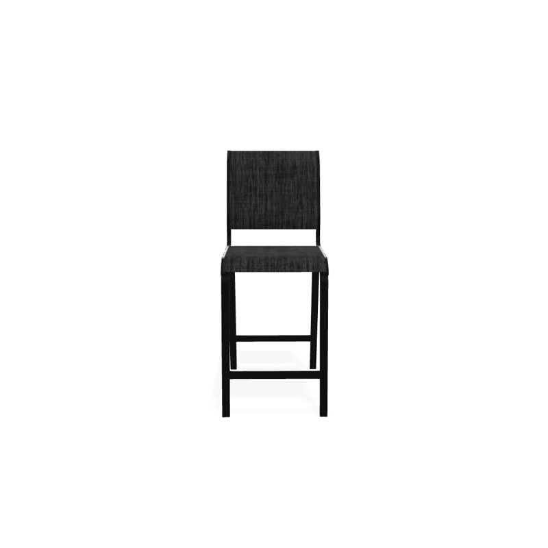 Tabouret de bar 26 po Holna, Noir texturé, Ombre Augustine