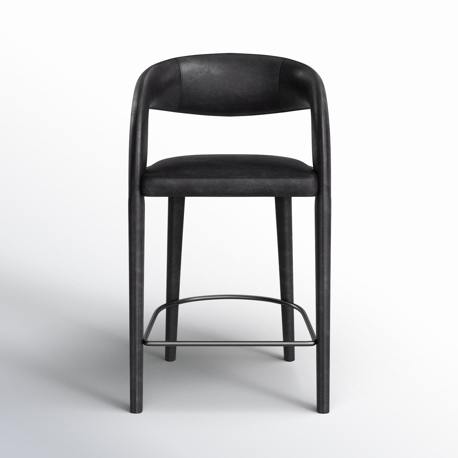 Geoffrey Bar and Counter Stool, Sonoma Black/Genuine Leather, Counter Stool (26.57" Seat Height)