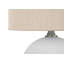 Lighting, H 16 po, lampe de table, abat-jour crème, céramique crème, contemporain