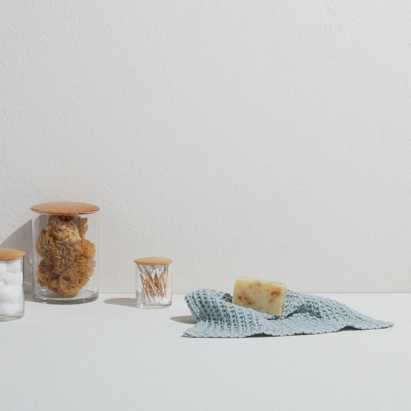 Simple 100% Cotton, Sky, Hand Towel - 1 Pack