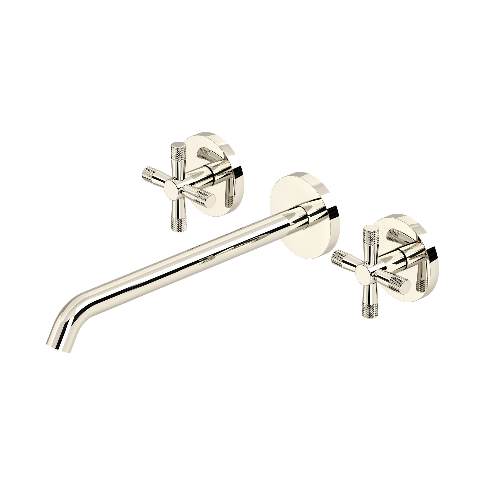 Terrell 2 Handle Wall Roman Tub Faucet, Polished Nickel