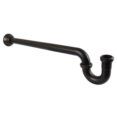Siphon en P de 1-1 / 4 po Kingston avec bride en forme de cloche, calibre 18