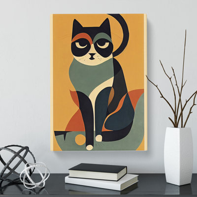 Cat Mid Century Vol.1 - Wrapped Canvas
