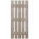Three Batten, Five Board Open Vinyl Shutters Pair
