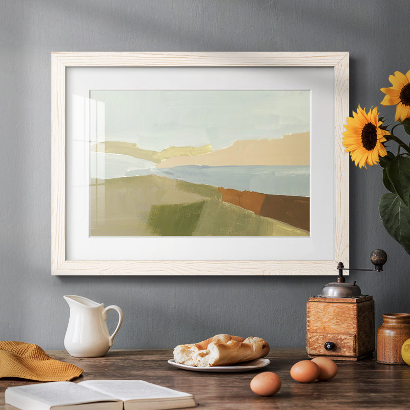 Stacked Landscape III - reproduction d'un seul cadre photo, Blanc, H 22 po x l 32 po x P 1,5 po