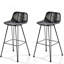 Chaise d'appoint noire Wishbone (ensemble de 2)-1575764448-1575764451