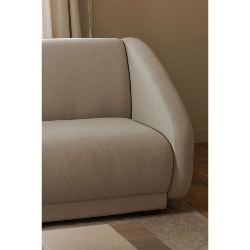 Fraser Left Arm Facing Sofa Deep Blue, White