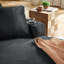 Canapés confortables surdimensionnés, luxe en fausse fourrure, style moderne pour le salon