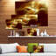«Lukens Light Yellow Abstract Fractal Design», impression sur toile tendue-1489256467-1531334944