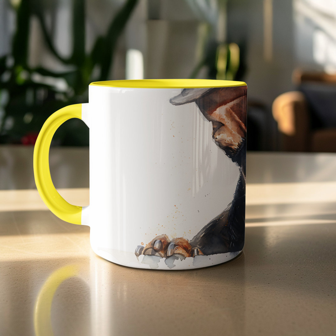 Doberman Pinscher Watercolor Design 11oz Coffee Mug