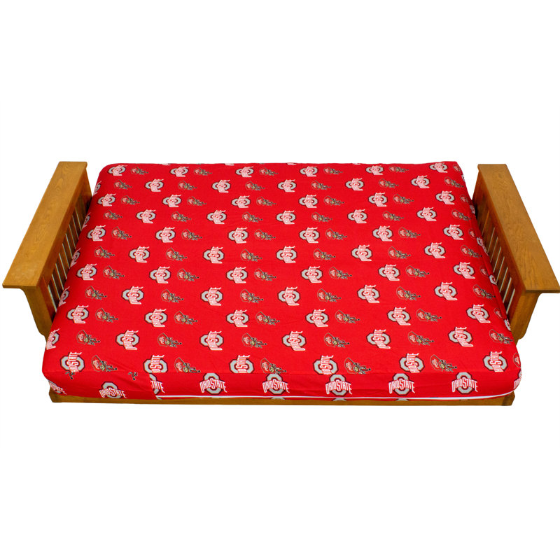 Housse pour futon Ohio State Buckeyes - pleine grandeur pour tapis de 6 et 8 pouces