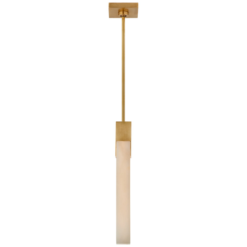 Covet 1 - Light LED Pendant, Antique/Burnished Brass