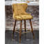Ensemble de 2 tabourets de comptoir capitonnés Mid-Century Modern