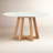 Oleta Oak Round Marble Top Dining Table-102710693
