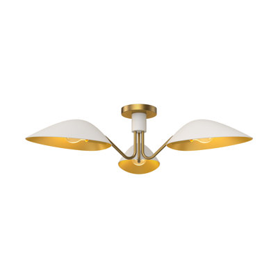 Raelle 3 Light Semi Flush Mount
