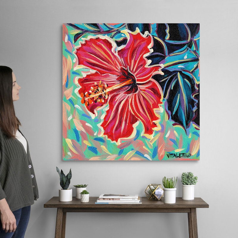 Hawaiian Beauty II, art mural sur toile, Toile tendue, H 36 po x l 36 po x P 1,25 po