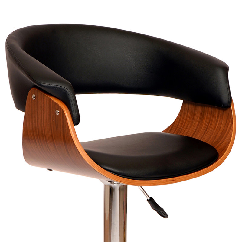 Tabouret de bar pivotant en similicuir Isar