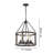 Niehaus 4 - Light 17.7" Lantern Drum Pendant with Wood Accents
