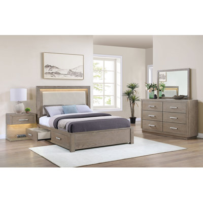 Ensemble de chambre à coucher 4 pièces Latanza