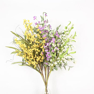 36 po Arrangement floral de fleurs sauvages de printemps et d'été pour le remplissage de vases