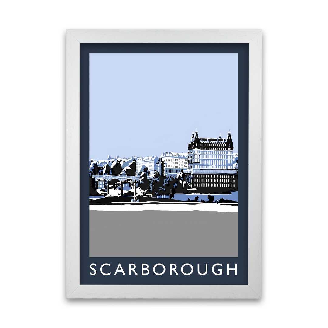 Poster Scarborough im Schnee von Richard O'Neill