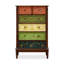 Armoire d'appoint en bois manufacturé et brun noisette