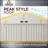 Elite Steel Storage Shed, 12X16, Anthracite-78950425