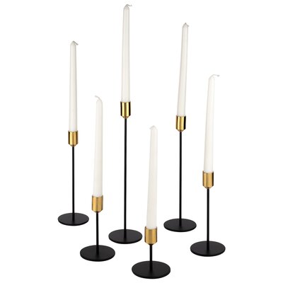Latitude Run® 13.25'' H Metal Tabletop Candlestick & Reviews | Wayfair