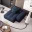 Canapé modulaire, surdimensionné moderne en chenille étincelante et modulaire avec 2 coussins, sans assemblage | Mousse et ressort | Bleu marine-2022469287