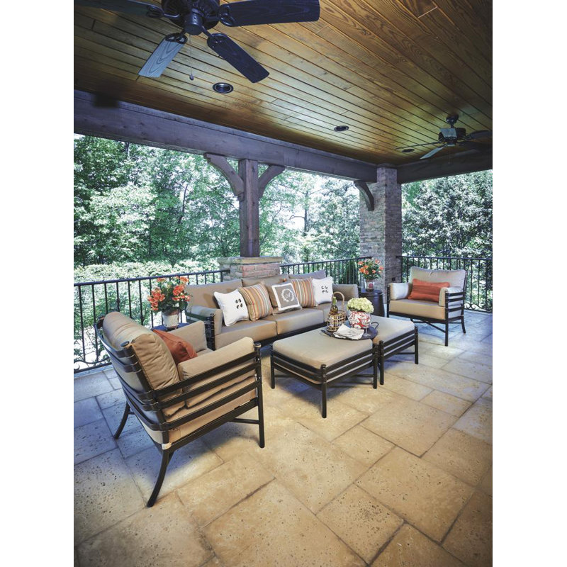 Lancaster Outdoor Lounge Chair, Canvas Henna Sunbrella® Canvas