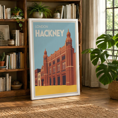 Postcard from Hackney Vintage - Wrapped Canvas
