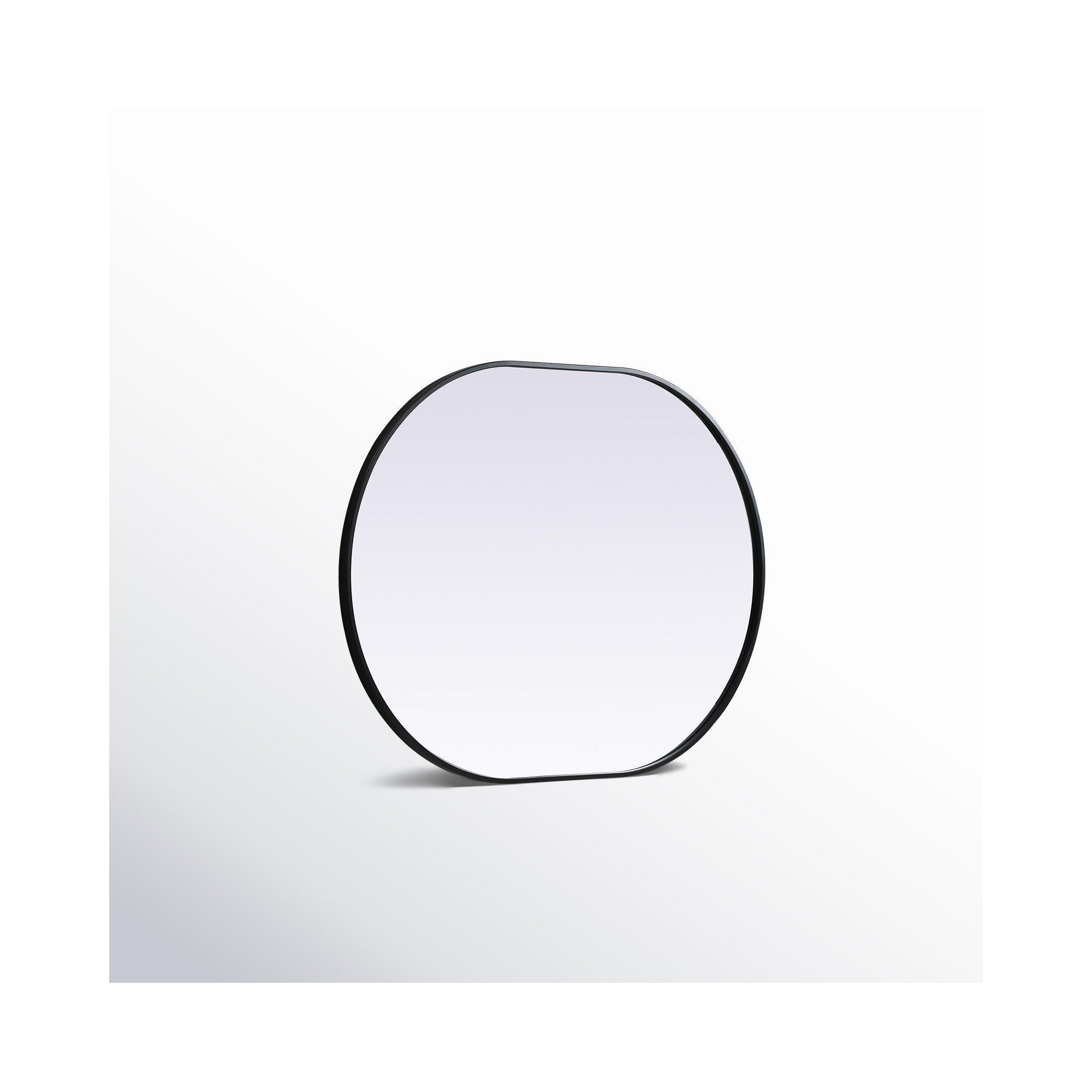 Sabine Metal Pill Wall Mirror, 40" x 30", Black