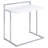 Coaster Furniture Dani Rectangular C-Shaped Sofa Side Table White High Gloss